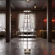 Аренда Лестницы фуршетной 7 ярусов в ресторане «Sanremo» — ART SPACE
