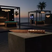Аренда Нож столовый Баррель медь на пляже «Мандарин» — ART SPACE