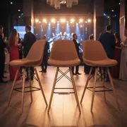 Аренда Стул барный коричневый Eames DSW Butterfly в Sport Inn Hotel & Wellness — ART SPACE