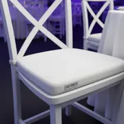 Аренда Подушка белая на стул кроссбэк в ресторане «Паруса» — ART SPACE