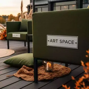 Аренда Комплект мебели для отдыха Flow 5 оливковый в Маринс Парк Отеле — ART SPACE