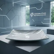 Аренда Блюдо Chan Wave квадратное плоское 255 мм в санатории «Сочи» — ART SPACE