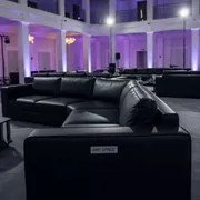 Аренда Диван П образный California Black в Зимнем театре — ART SPACE