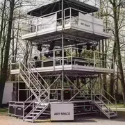Аренда Вышки FOH Layher с тремя уровнями 4.14х4.14 м в усадьбе Голицына — ART SPACE