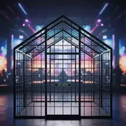 Аренда Шатер из ферм односкатный 8х6 м черный в ресторане «Магадан» — ART SPACE