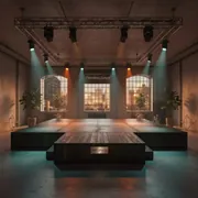 Аренда Установка подиума 6х4 и светодиодных приборов в Karat Resort — ART SPACE