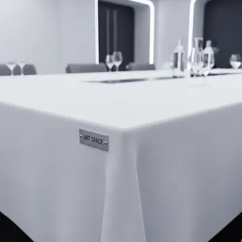 Аренда Скатерть прямоугольная белая 150х250 см в Delta Sirius — ART SPACE