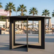 Аренда Подстолье металлическое Lotus Round в пляжном клубе Del Mar — ART SPACE