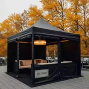 Аренда Тент трансформер черный 4х8 м в ресторане «Магеллан» — ART SPACE