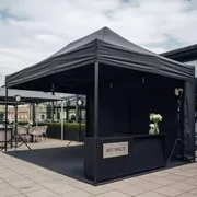 Аренда Тент быстровозводимый черный 4х4 в ресторане «Brunello» — ART SPACE