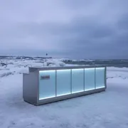 Аренда Стойки барные с подсветкой на пляже «Маяк» — ART SPACE
