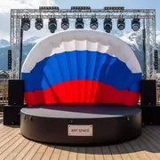 Аренда Сцена ракушка надувная Триколор 9х4,5 м в Rixos Krasnaya Polyana — ART SPACE