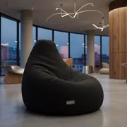 Аренда Кресло мешок Груша черный Rentmebel в ресторане «Voda» — ART SPACE