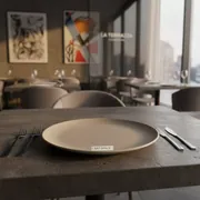 Аренда Тарелка закусочная бежевая Porland 24 см в ресторане «La Terrazza» — ART SPACE