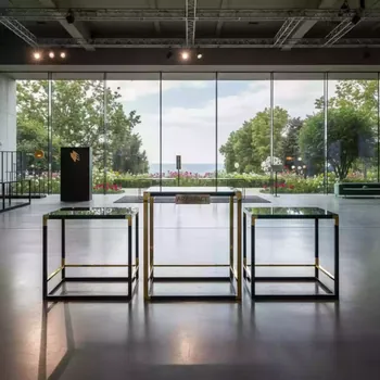 Аренда Консоль Set 3 Gold Black золотая в парке «Ривьера» — ART SPACE