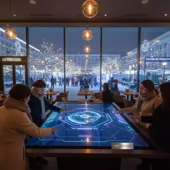 Аренда Интерактивная доска EliteBoard WR 84A24 84 дюйма MultiTouch в ресторане «La Terrazza» — ART SPACE
