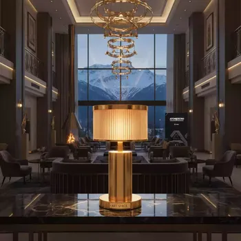 Аренда Светильник Мэй золото H 28 см в Sochi Marriott Krasnaya Polyana — ART SPACE