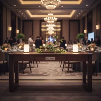 Аренда Консоль black wood коричневая в Mövenpick Hotel — ART SPACE