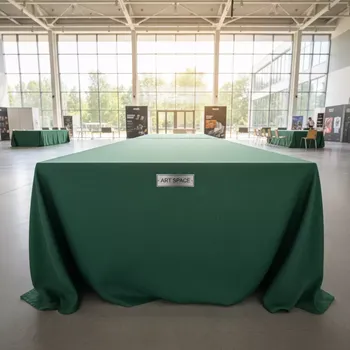 Аренда Скатерть лен цвета лесной зелени в Университете «Сириус» — ART SPACE