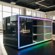 Аренда Дизайн торгового островка Stereozona в ресторане «Voda» — ART SPACE