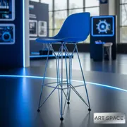 Аренда Стул барный синий Eames DSW Butterfly в Grand Karat Sochi — ART SPACE