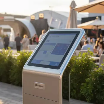 Аренда Сенсорный киоск LigaSmart IK 43 в ресторане «Плакучая Ива» — ART SPACE
