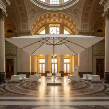 Аренда Зонт уличный цвета слоновой кости D400 см в Зимнем театре — ART SPACE