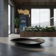 Аренда Тарелка Fiji черная 24х22 см в ресторане «Voda» — ART SPACE