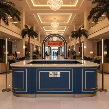 Аренда Промостойка P5 в Novotel Resort — ART SPACE