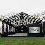 Аренда Шатер тоннельный из ферм 12х10 черный на вилле «Анна» — ART SPACE