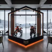 Аренда Застройка выставочного стенда КТМ в ресторане «Voda» — ART SPACE