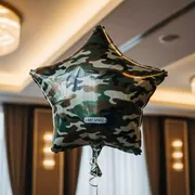 Аренда Звезда фольгированная 48 см камуфляж в Sochi Marriott Krasnaya Polyana — ART SPACE