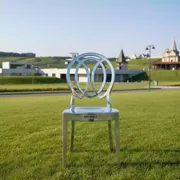 Аренда Стул Наполеон серебряный пластиковый в этно-парке «Моя Россия» — ART SPACE