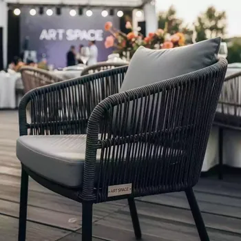 Аренда Кресло плетеное Genesis с подушкой в ресторане «Плакучая Ива» — ART SPACE