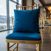Аренда Подушка для стула Кьявари 2 см синяя в Skypark Sochi — ART SPACE