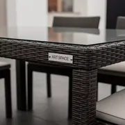 Аренда Стола из искусственного ротанга DECO 120х85 темно коричневый в казино «Сочи» — ART SPACE