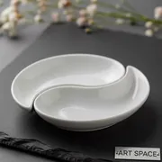 Аренда Блюдце для соуса двойное Инь Янь Chan Wave V 50 мл D 100 мм в Delta Sirius — ART SPACE