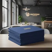 Аренда Обложки твердые Metalbind O Hard Cover Slim 304х212 мм ткань без окна синие в ресторане «Магеллан» — ART SPACE