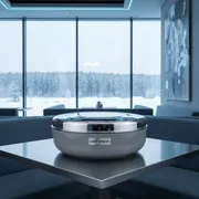 Аренда Емкость фуршетная Мун с откидной крышкой пластик серая 0,8 л D 19 см H 17,5 см в ресторане «Voda» — ART SPACE