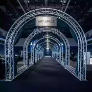 Аренда Шатер из ферм тоннельный 12х10 м металлик в VK Stadium Sirius — ART SPACE