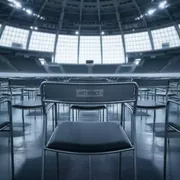 Аренда Стулья металлические серые в ледовом дворце «Большой» — ART SPACE