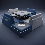 Аренда Система Alice Bench с тремя сиденьями и столиком на Медальной площади — ART SPACE