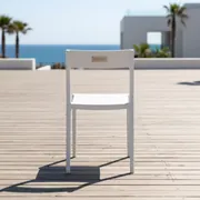 Аренда Стул Tere складной белый в пляжном клубе Del Mar — ART SPACE