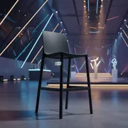 Аренда Стул барный пластиковый Divo антрацит в Alpha Sirius — ART SPACE