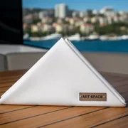 Аренда Салфетка поликоттон белая на VIP теплоходе (Морпорт Сочи) — ART SPACE
