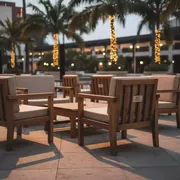 Аренда Комплект мебели деревянной лаунж в Karat Resort — ART SPACE