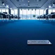 Аренда Ковролин голубой темный цвет 0824 в Skypark Sochi — ART SPACE