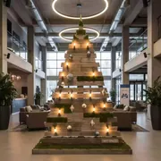 Аренда Фотозона новогодняя Елка в эко стиле в Cosmos Sochi Hotel — ART SPACE