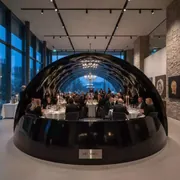 Аренда Шатер арочный 5 черный в ресторане «Высота 5642» — ART SPACE