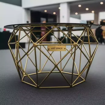 Аренда Журнальный столик Петрополи золотой в Radisson Blu Resort & Congress Centre — ART SPACE